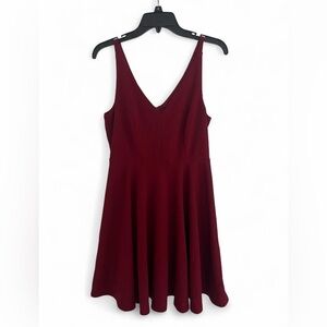 Lulu's Red Skater Dress